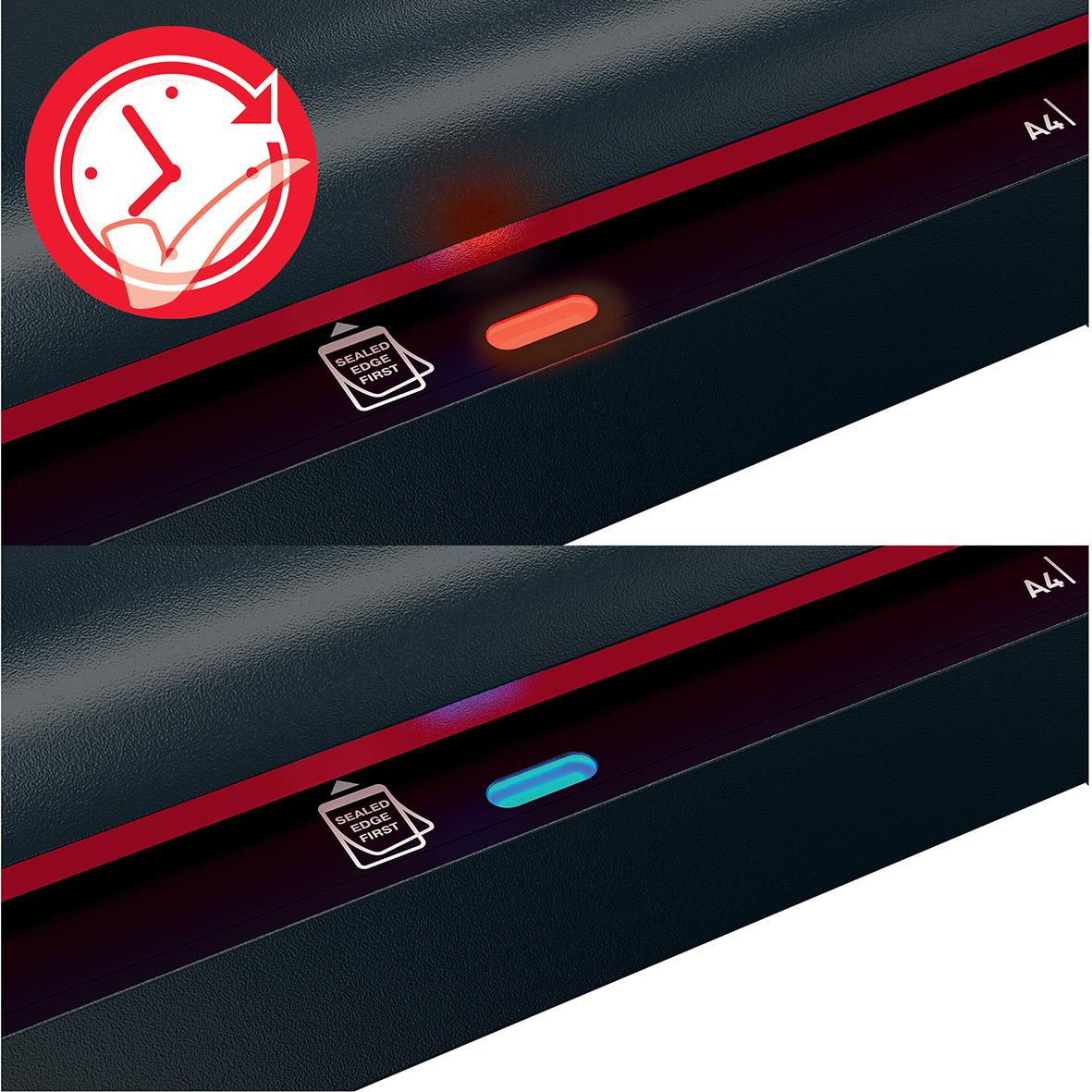 Lamineringsmaskin GBC 240HS Series 2 A3 med indikatorlampor och kontrollpanel