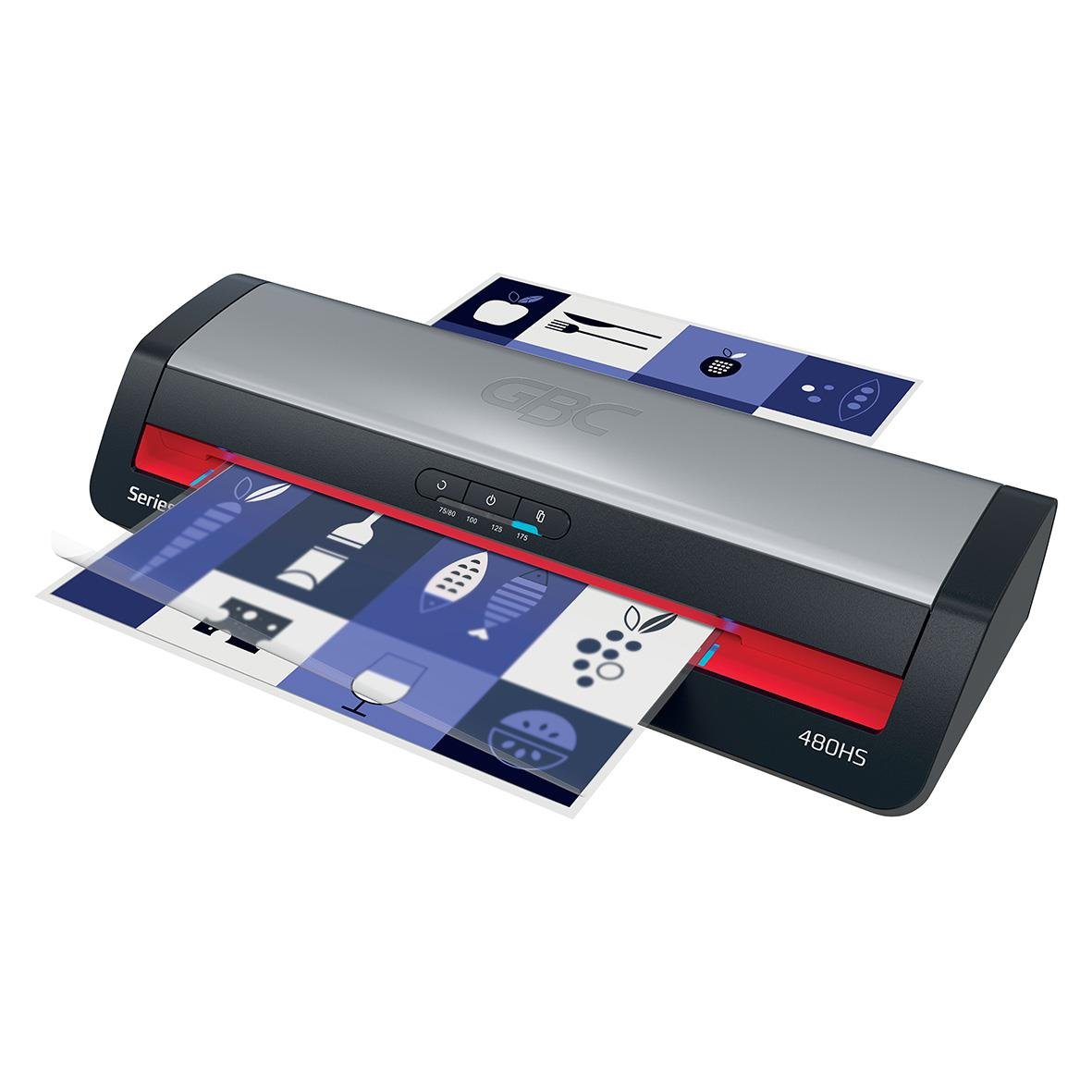 Lamineringsmaskin GBC 480HS Serie 4 A3 som laminera ett dokument