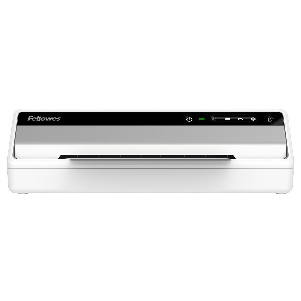 Lamineringsmaskin Fellowes Saturn A4 i vitt och svart design