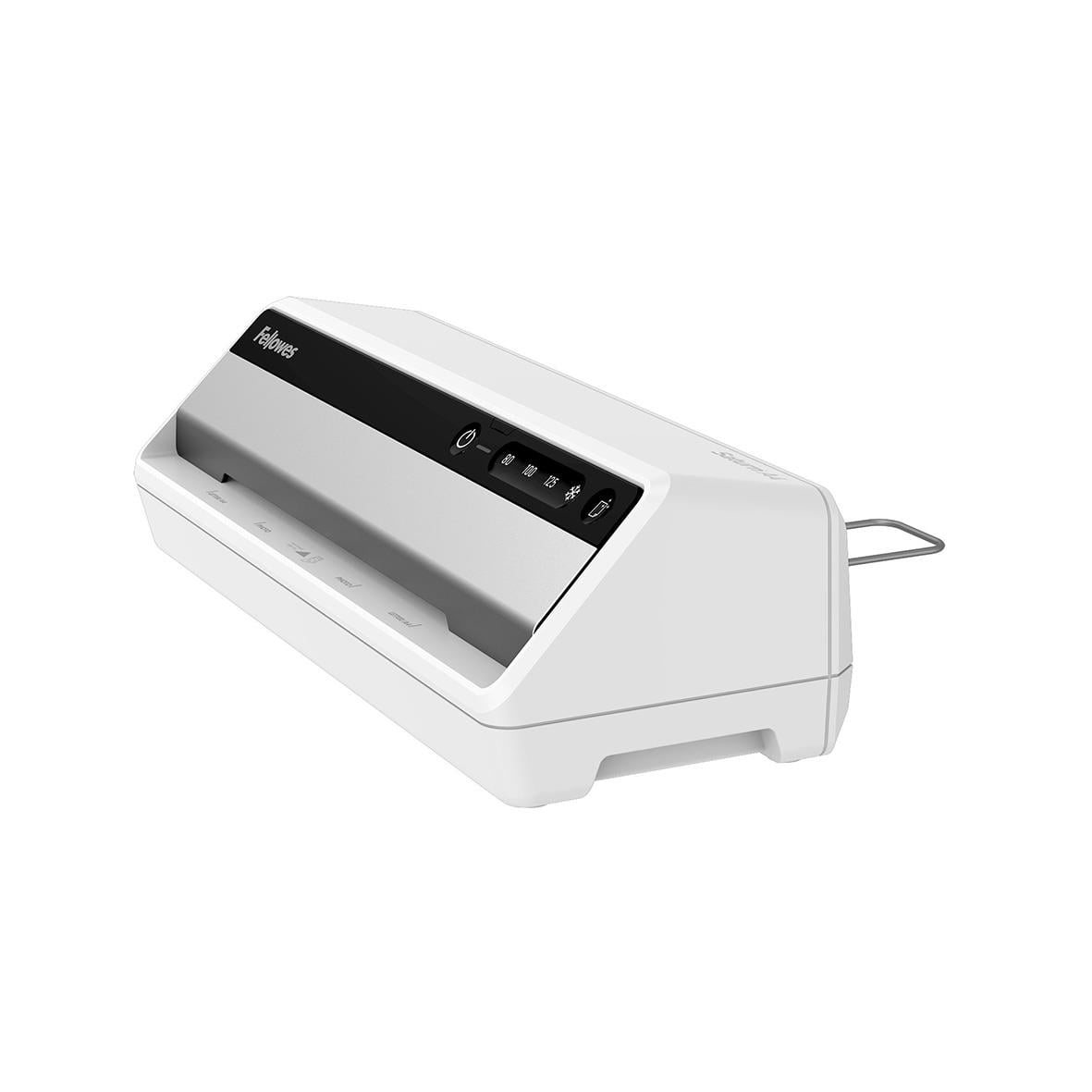 Fellowes Saturn A4 lamineringsmaskin i vit och svart design