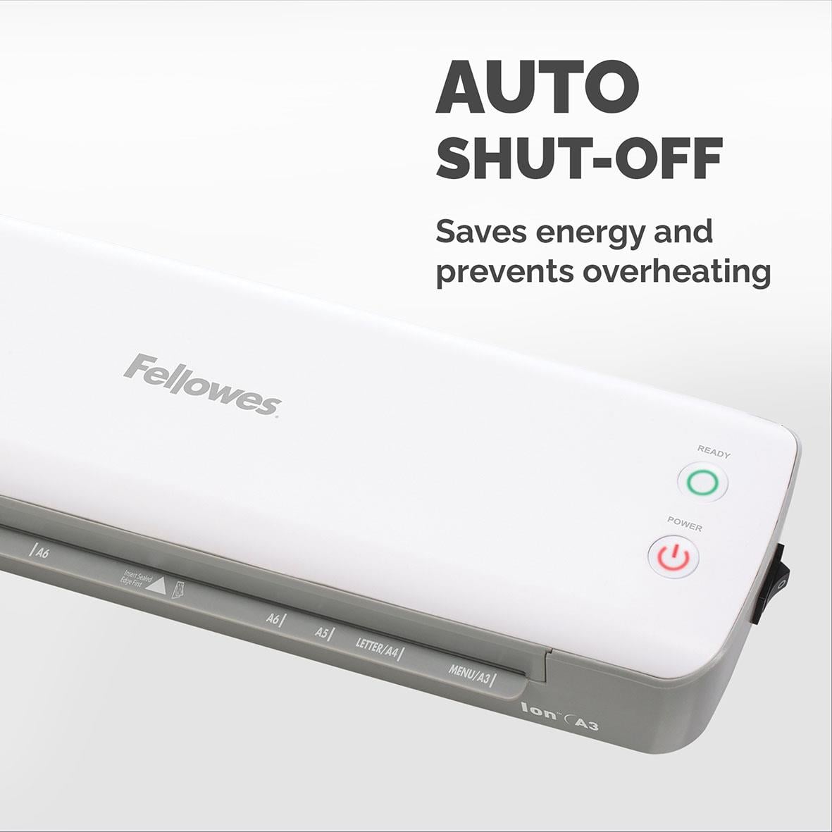 Fellowes Ion A3 lamineringsmaskin med auto avstängning och energisparfunktion