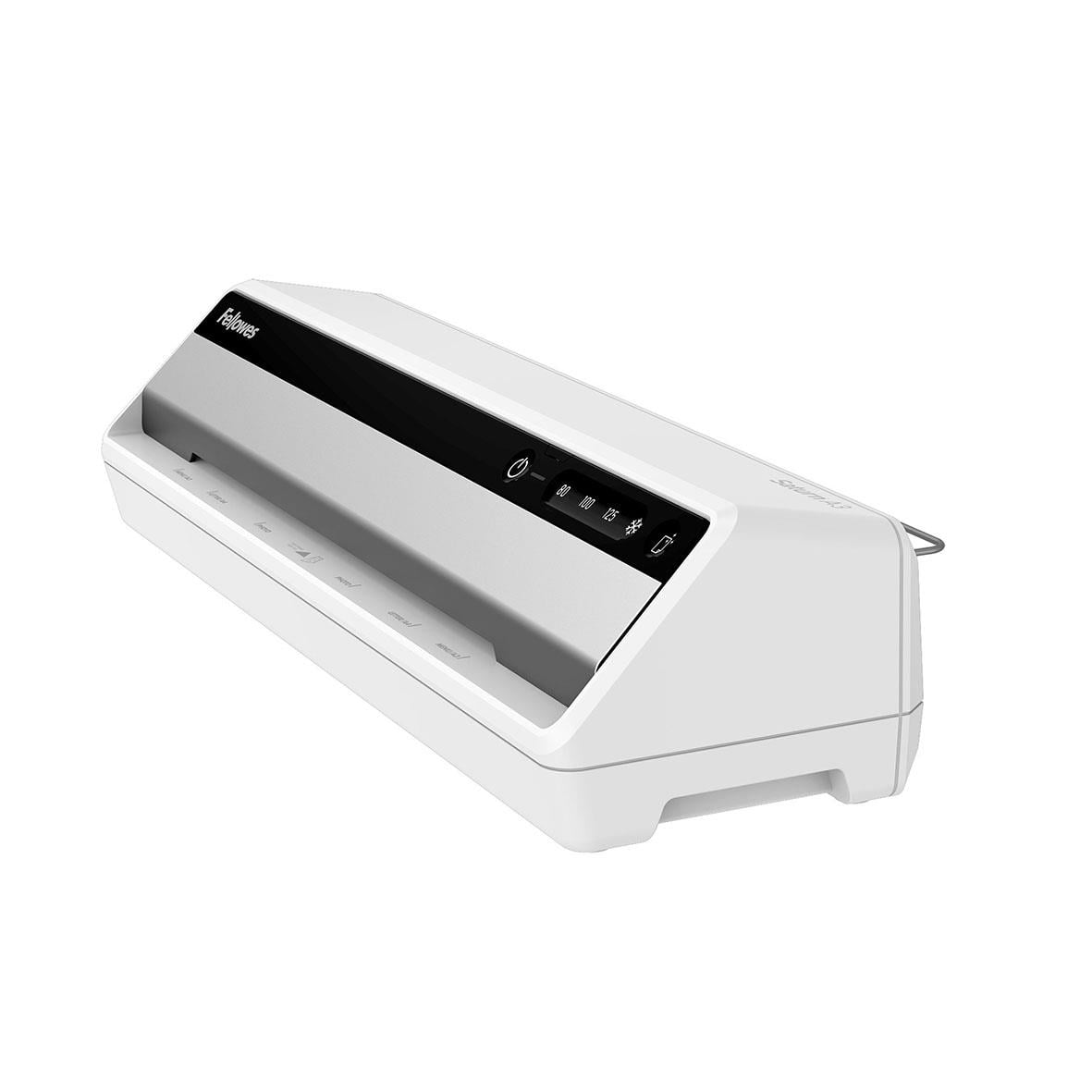 Lamineringsmaskin Fellowes Saturn A3 i vitt och svart design