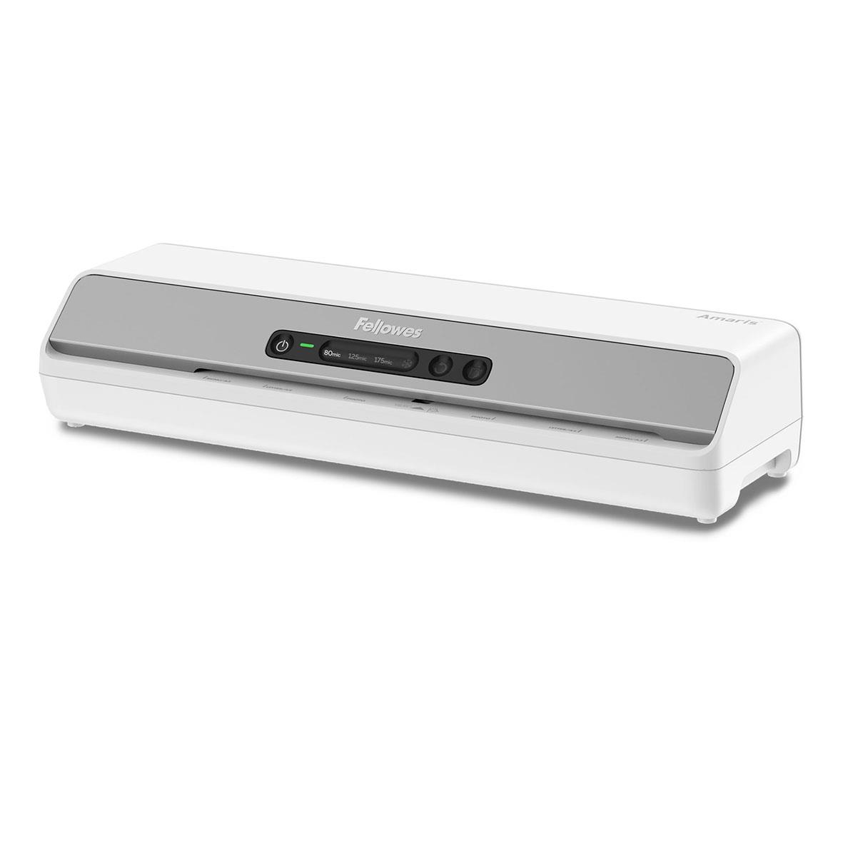 Fellowes Amaris A3 lamineringsmaskin i vitt och grått med kontrollpanel