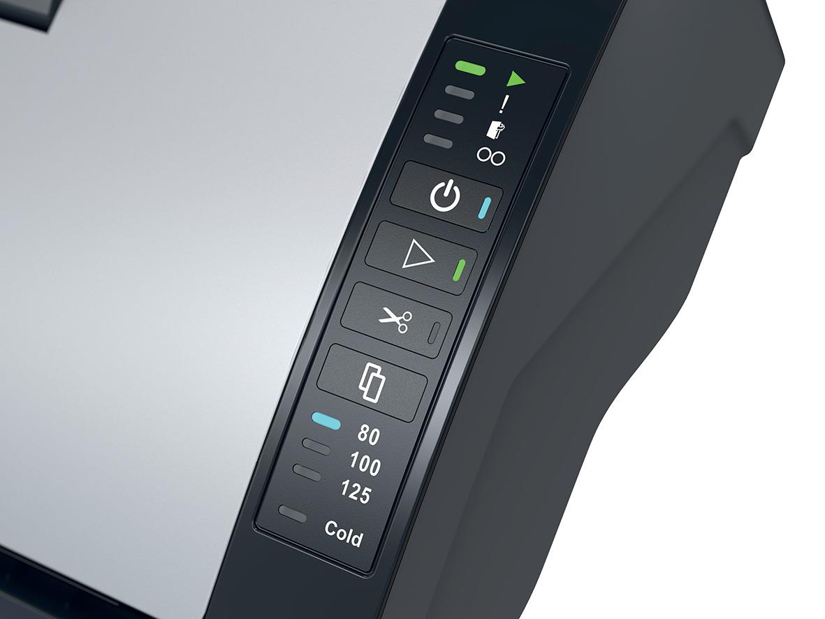 Lamineringsmaskin GBC Velocity Automatisk A4 med kontrollpanel och inställningar