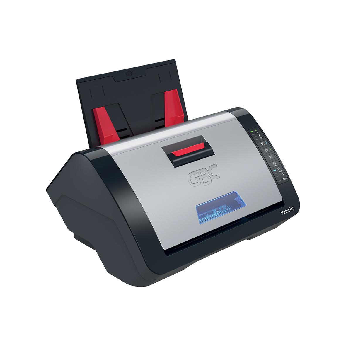 Lamineringsmaskin GBC Velocity Automatisk A4 i svart och silver med digital display