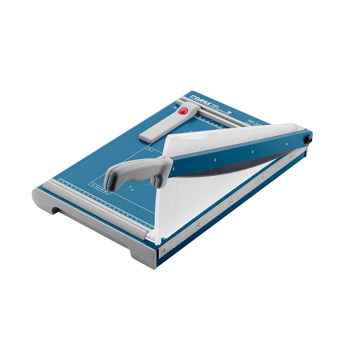 Skärmaskin Dahle 560 A4 med blå arbetsyta och skärarm