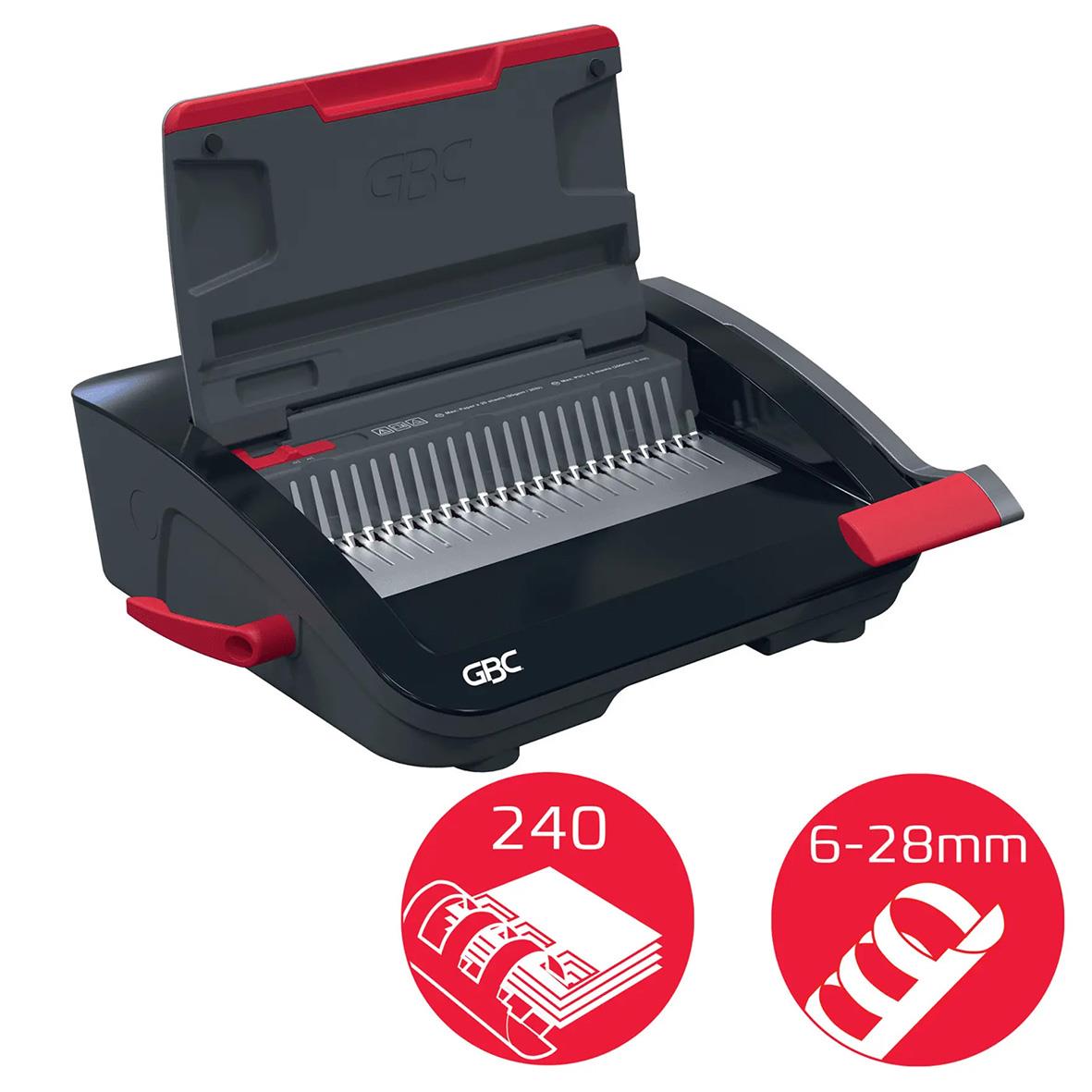 Spiralinbindningsmaskin GBC CombBind CB20 med kapacitet för 6-28 mm bindning