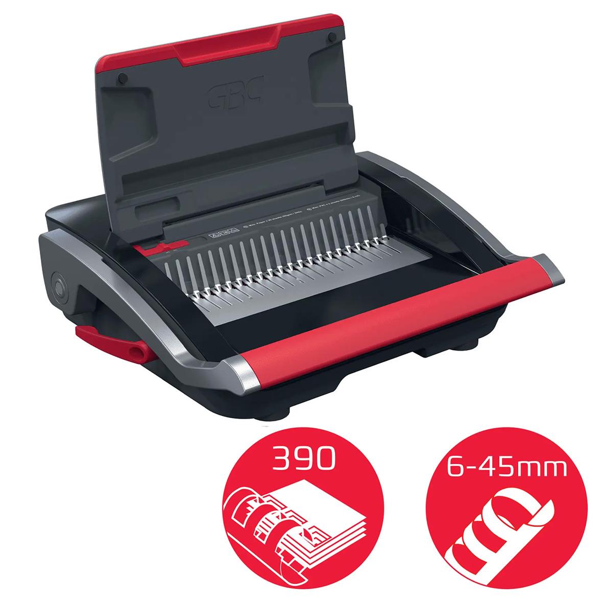 Spiralinbindningsmaskin GBC CombBind CB25 med kapacitet för 6-45 mm bindningar