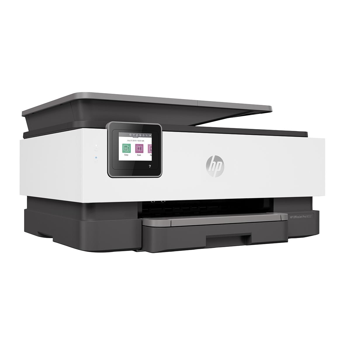 HP OfficeJet Pro 8022e multifunktionsskrivare med färgskärm och bläck
