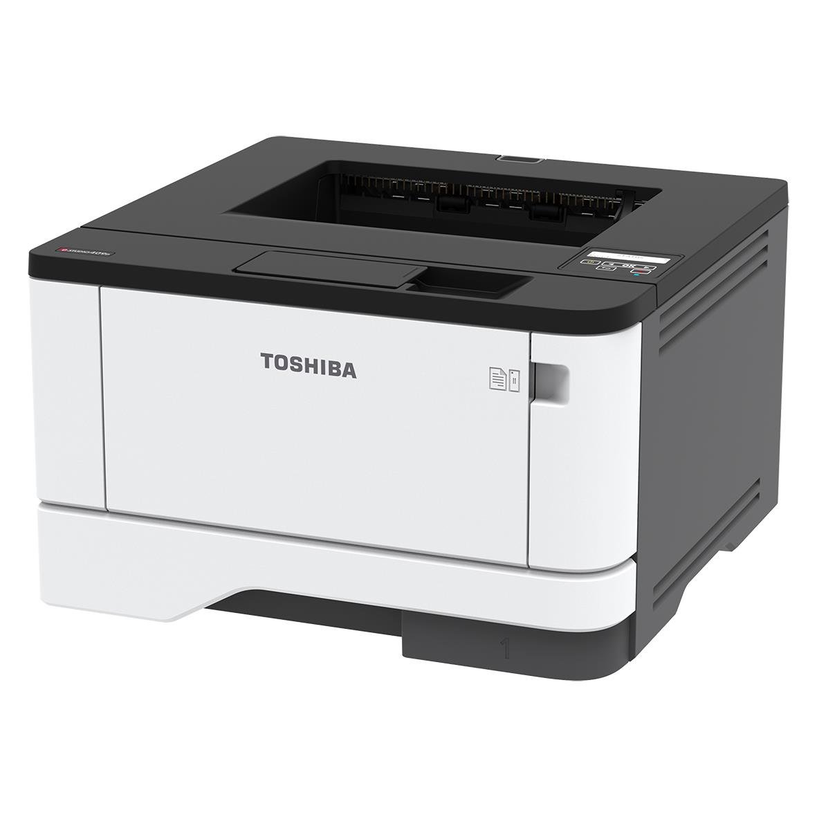 Toshiba e-Studio 409P laserskrivare i vitt och svart design