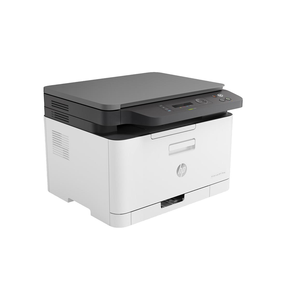 HP Color LaserJet MFP 178nw laserskrivare i vitt och svart