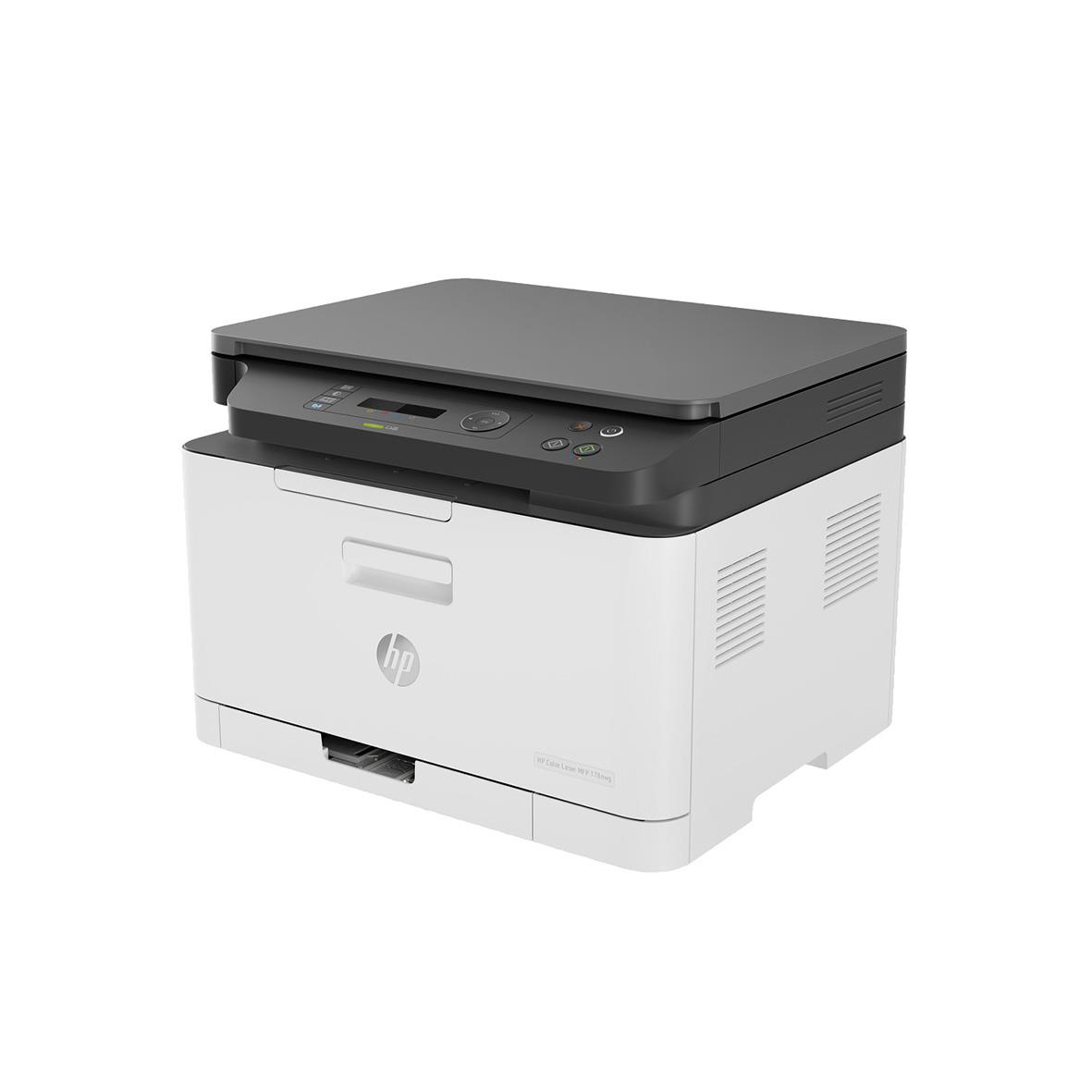 HP Color LaserJet MFP 178nw laserskrivare i vitt och svart