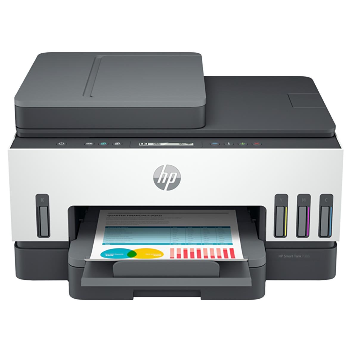 HP Smart Tank 7305e multifunktionsskrivare med färgskrivare, scanner och kopieringsfunktion