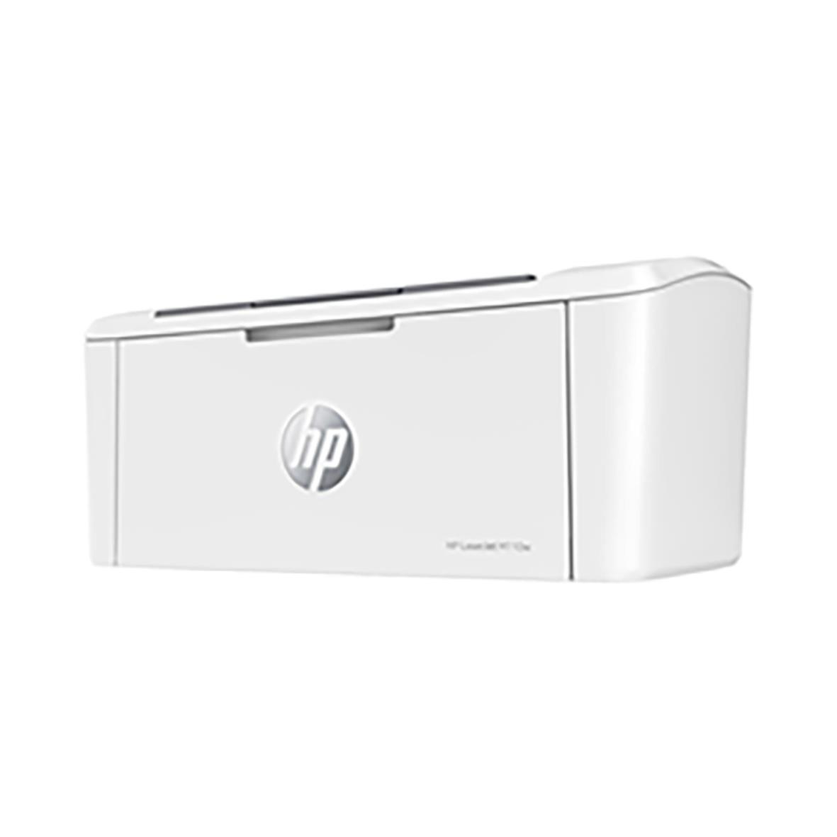 Vit HP LaserJet M110w laserskrivare med kompakt design