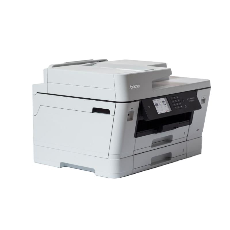 Multifunktionsskrivare Brother MFC-J6940DW i vitt med touchscreen och A3-utskrift