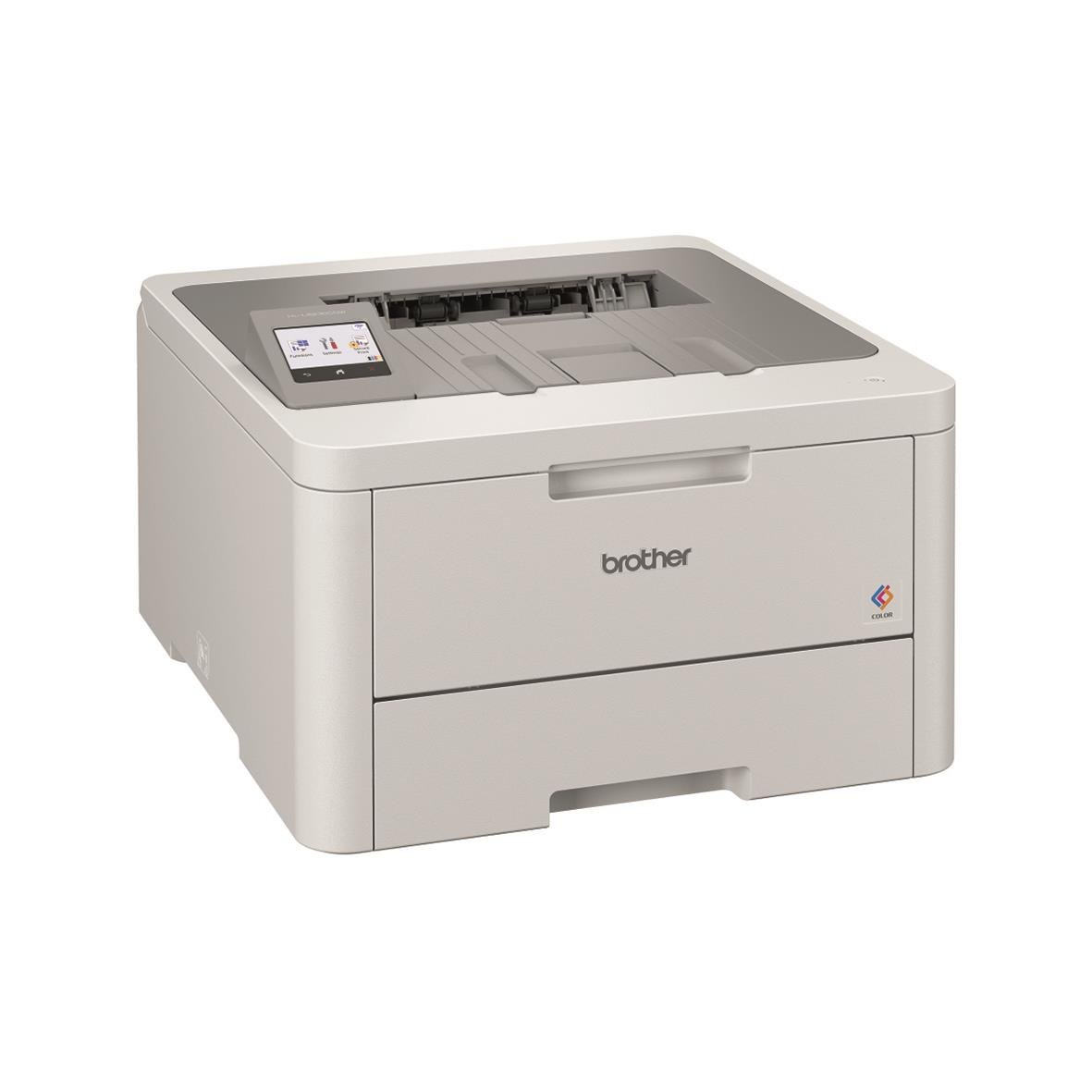 Färglaserskrivare Brother HL-L8230CDW i vitt med pekskärm och pappersfack