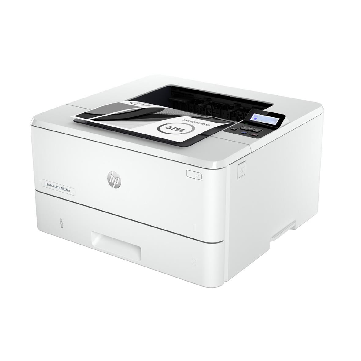 HP LaserJet Pro 4002dn monokrom laser skrivare med display och pappersfack
