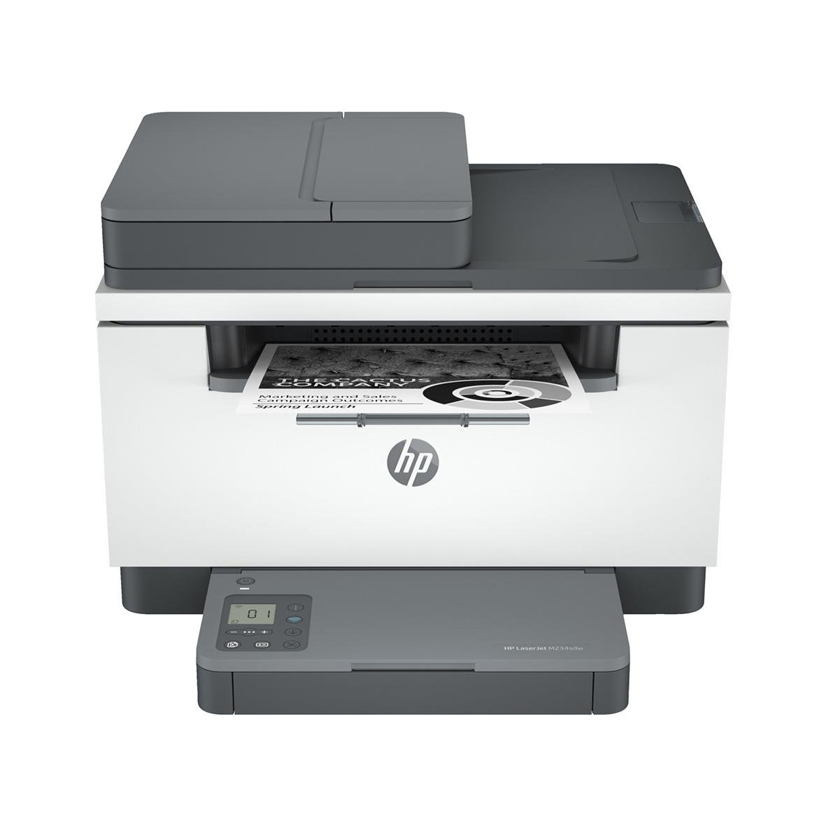 HP LaserJet MFP M234sdw multifunktionsskrivare med skärm och utskriftsfunktion