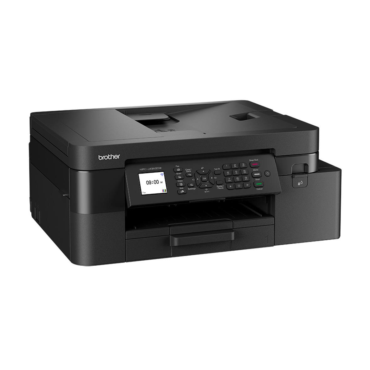 Multifunktionsskrivare Brother MFC-J4350DW i svart med display och knappar