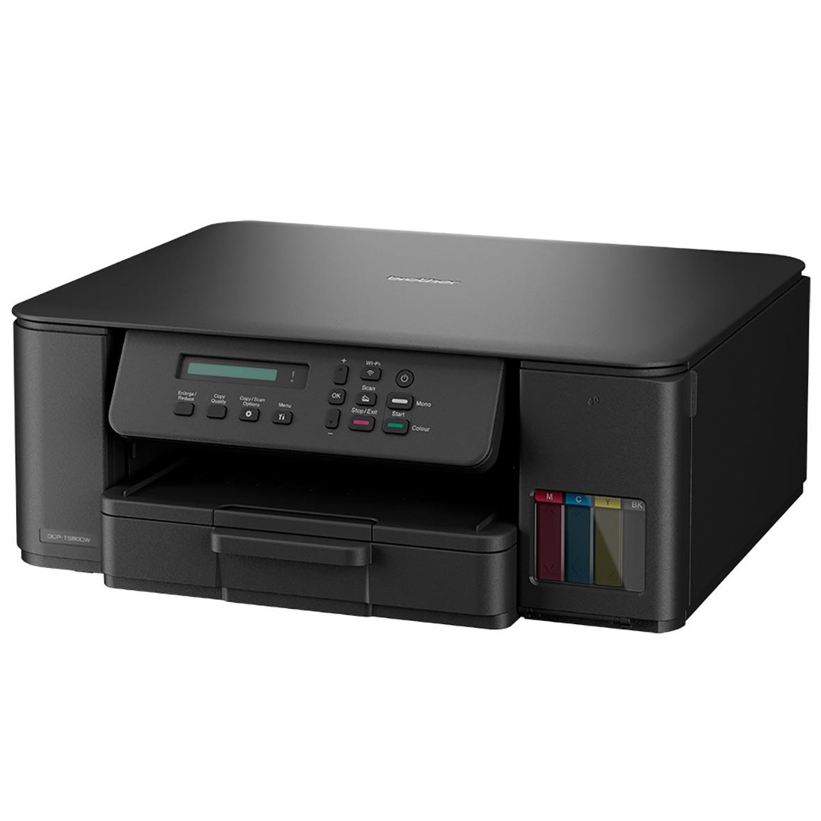 Multifunktionsskrivare Brother DCP-T580DW med bläckpatroner och skärm