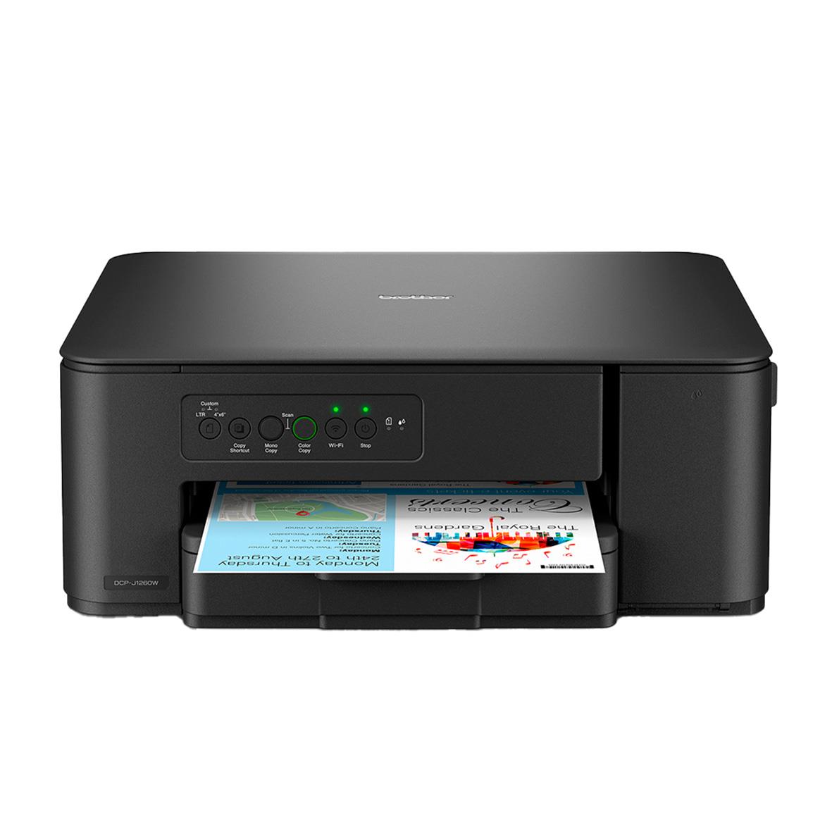 Multifunktionsskrivare Brother DCP-J1260W med bläck och utskriftsfunktion