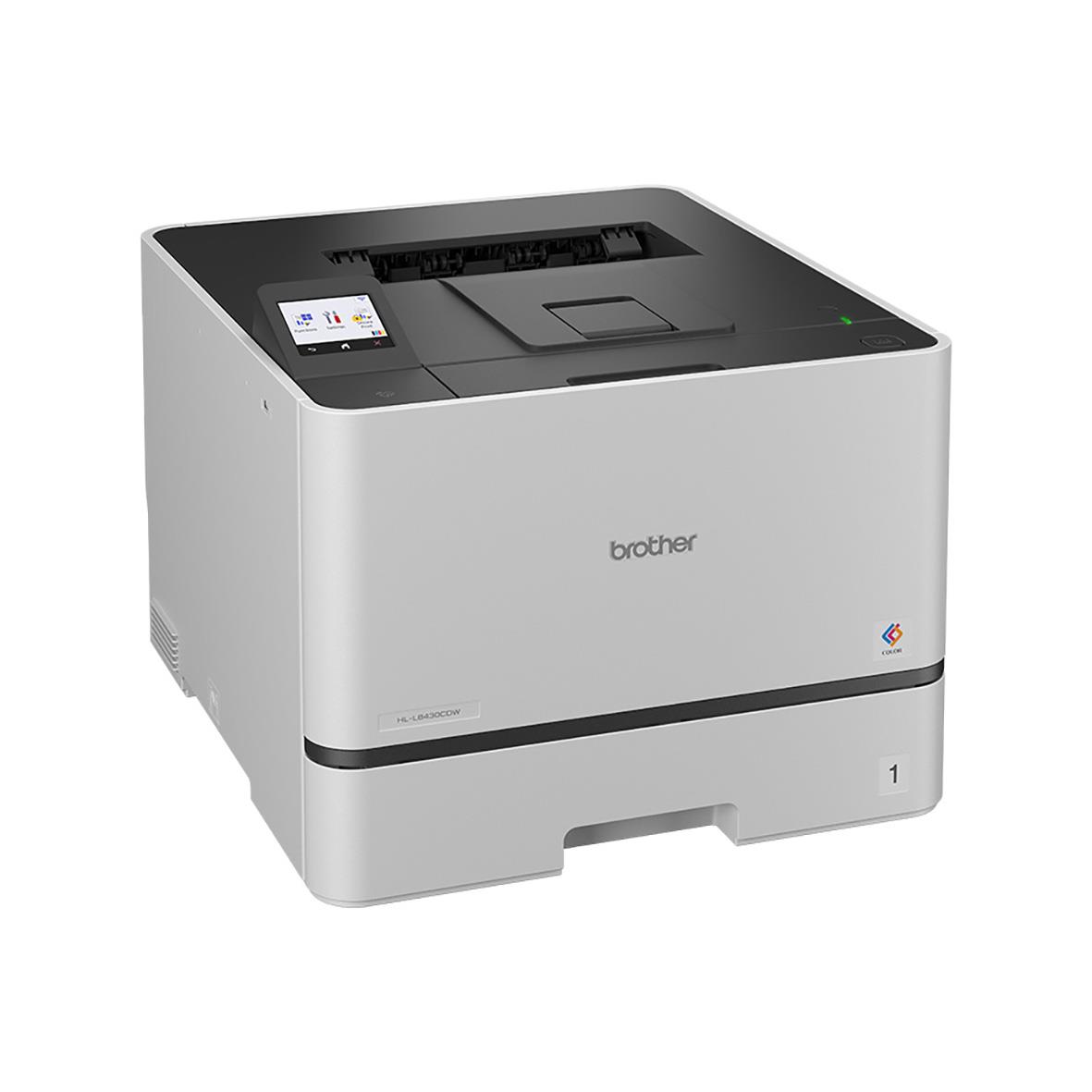 Färglaserskrivare Brother HL-L8430CDW i vitt och svart design