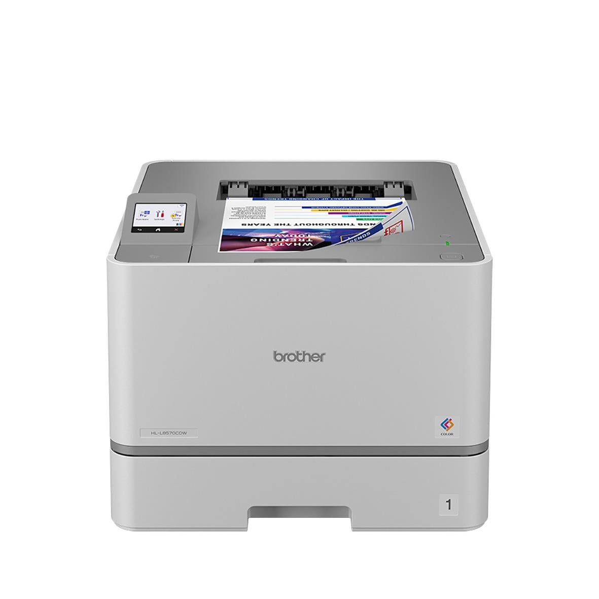 Färglaserskrivare Brother HL-L8570CDW med färgdisplay och utskriftsfunktion