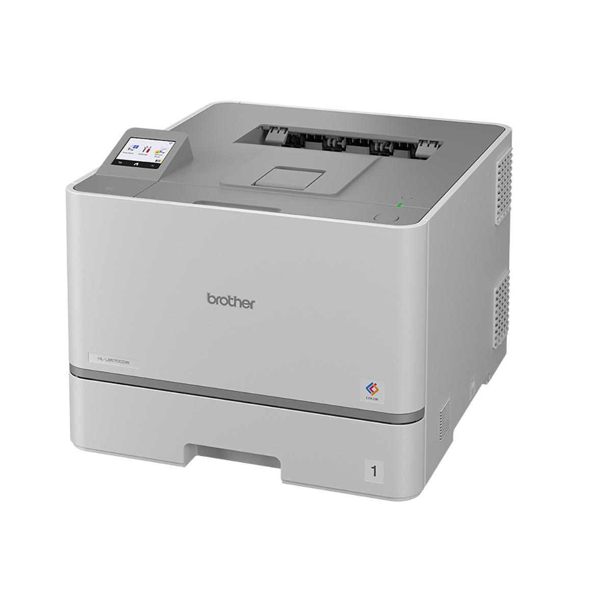 Färglaserskrivare Brother HL-L8570CDW med touchscreen och utskriftsfunktion