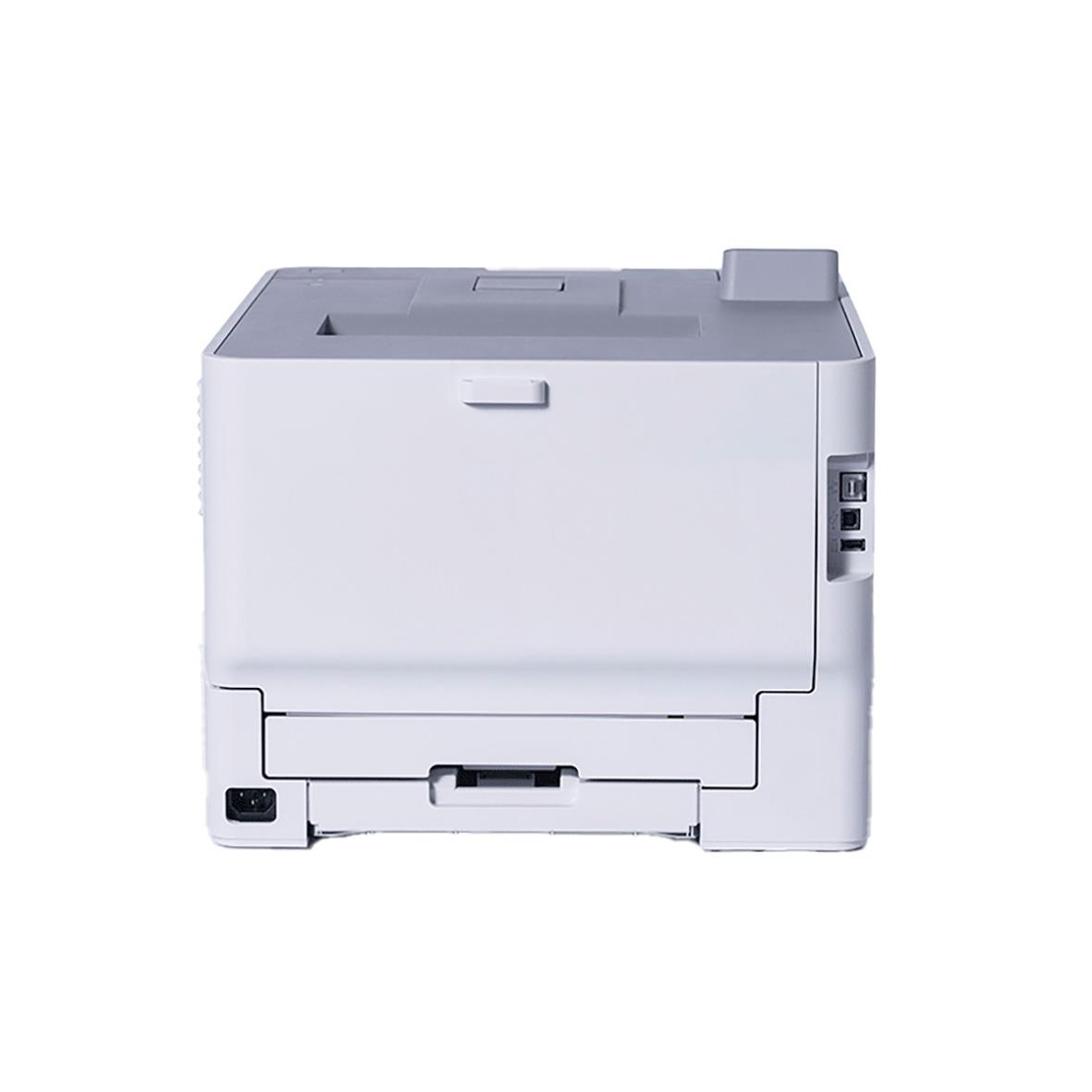 Färglaserskrivare Brother HL-L8570CDW i vitt med kontrollpanel på sidan
