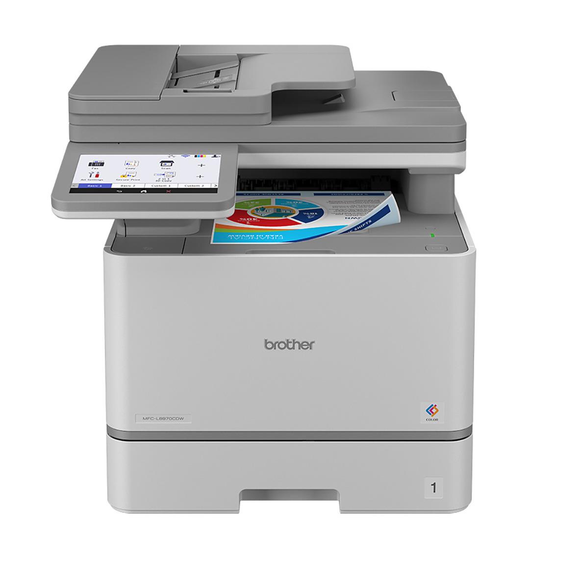 Färglaser multifunktionsskrivare Brother MFC-L8970CDW med pekskärm och skanner