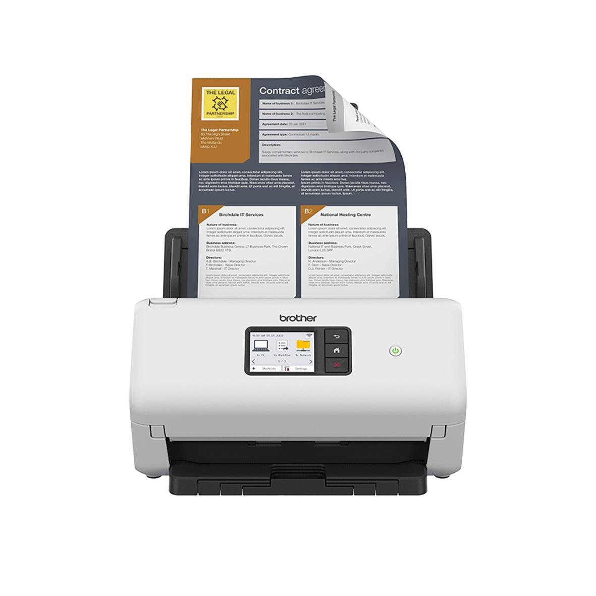 Brother ADS-4500W dokumentscanners för snabb skanning av papper