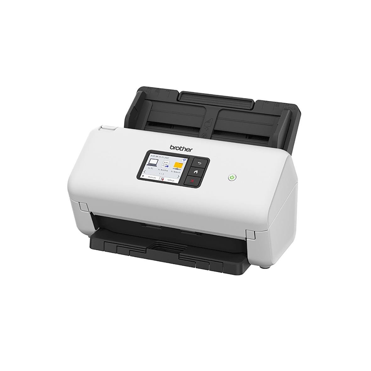 Brother ADS-4500W dokumentscanners med pekskärm och automatisk dokumentmatare