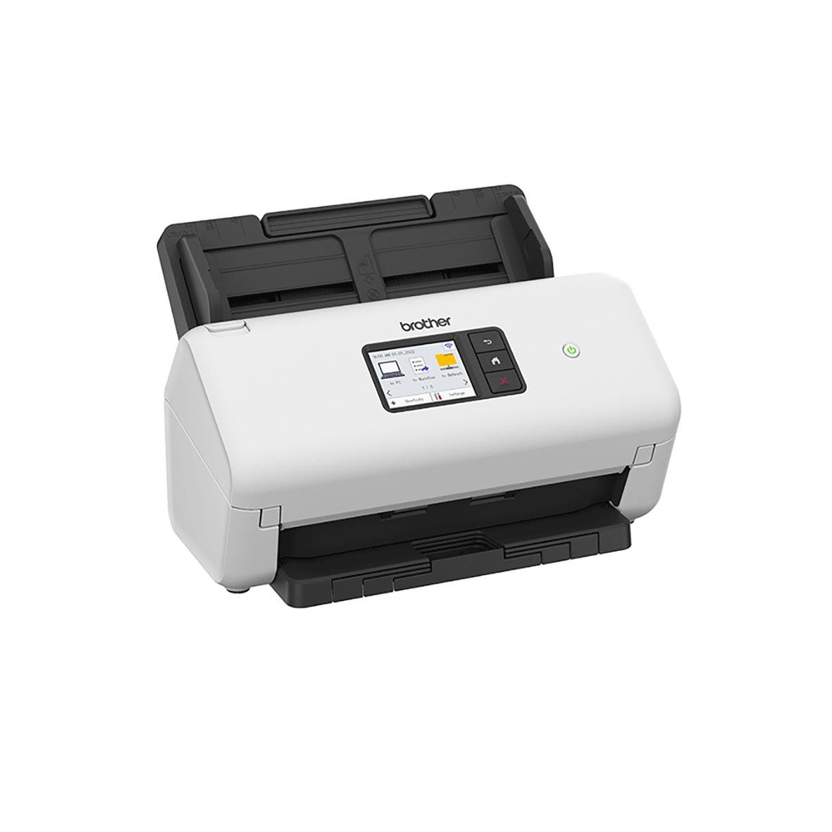 Brother ADS-4500W dokumentscanners med pekskärm och automatisk dokumentmatning