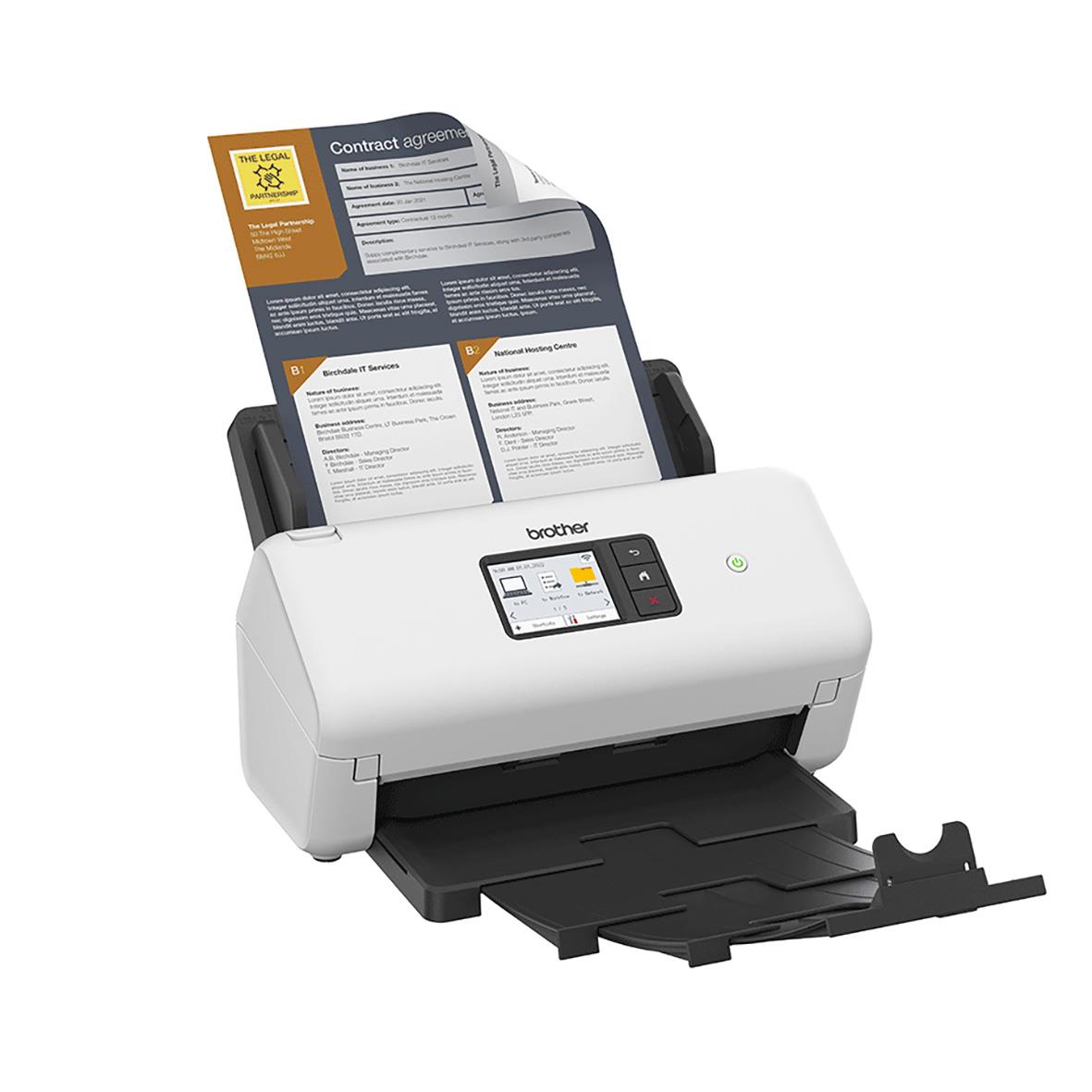 Brother ADS-4500W dokumentscanners för snabb skanning av papper