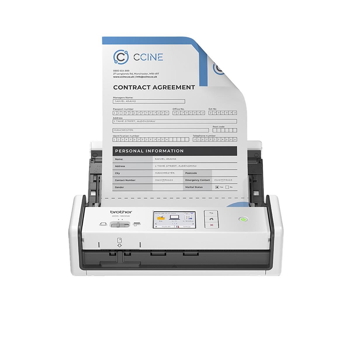 Brother ADS-1800W dokumentscanners för skanning av papper