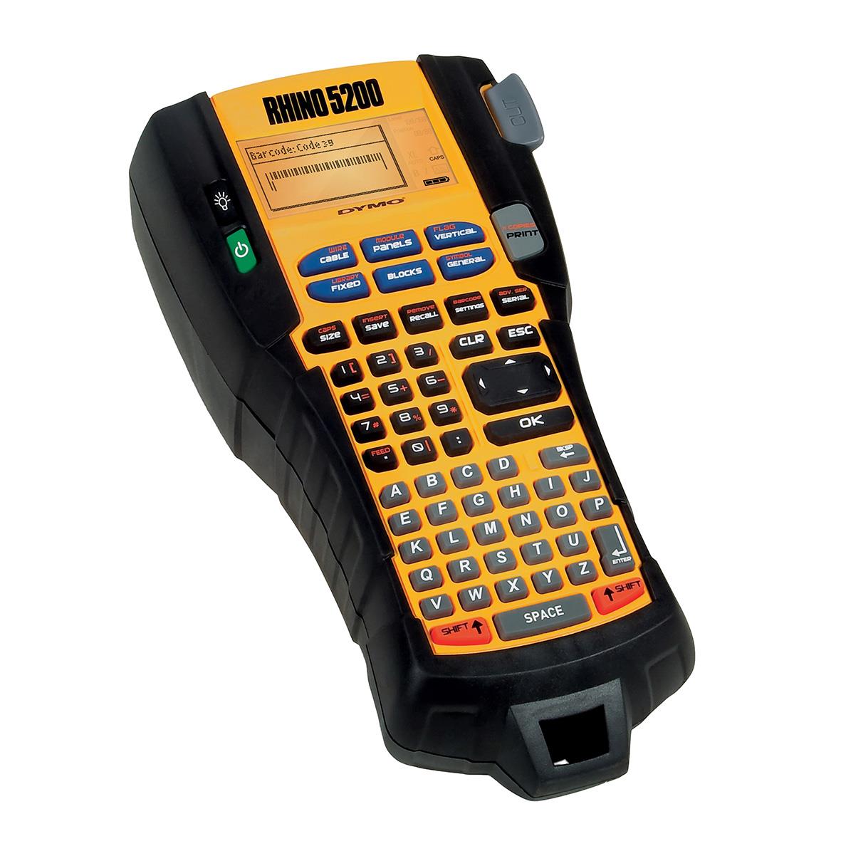 Rhinoc 5200 handdator med orange och svart design och liten skärm