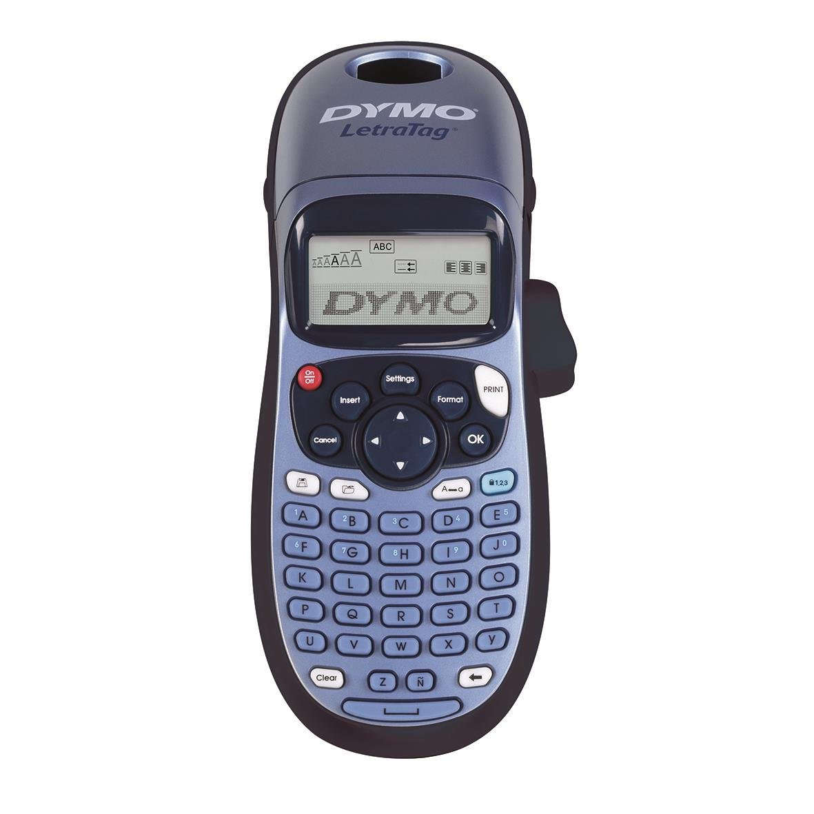 Märkmaskin Dymo LetraTag 100H med tangentbord och LCD-skärm