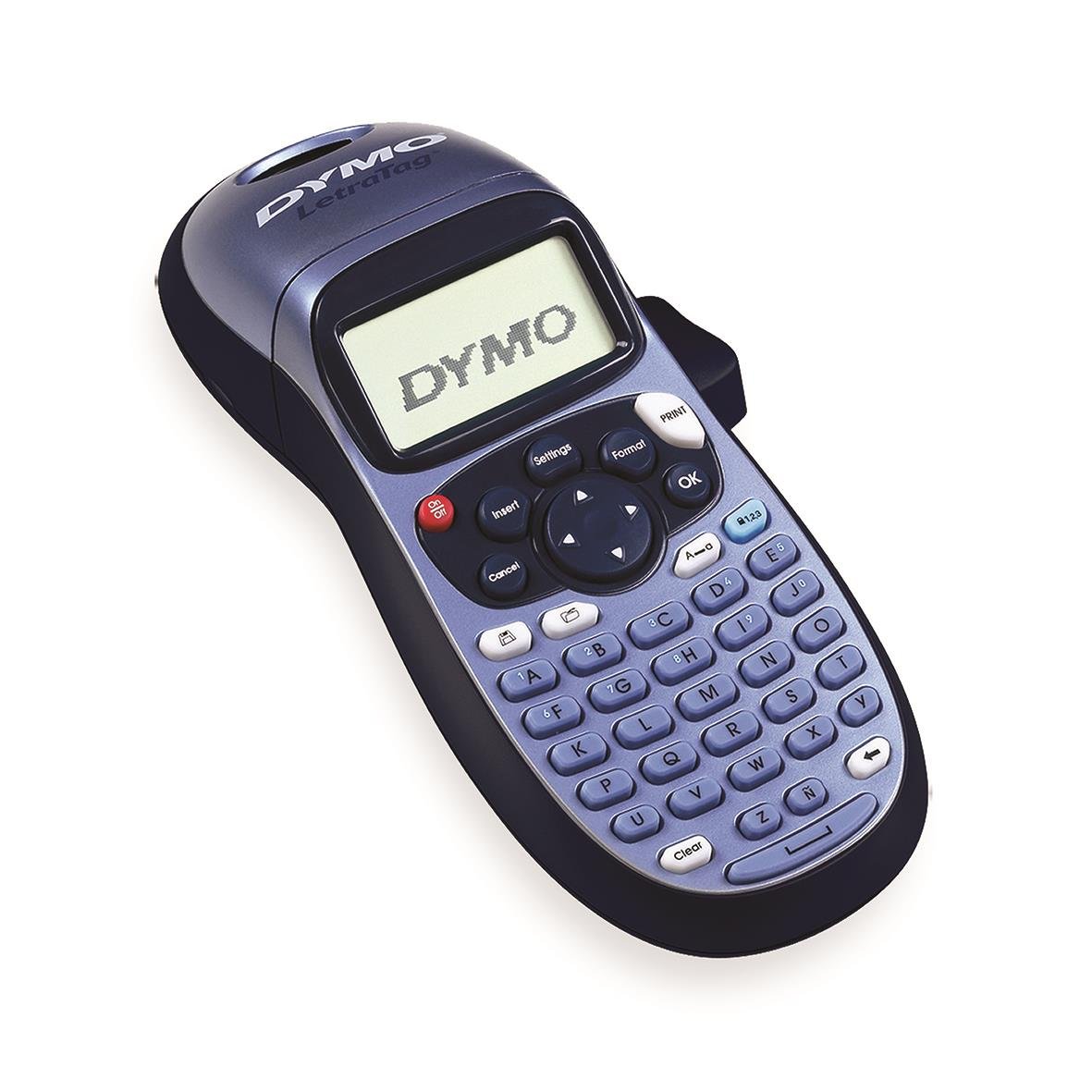 Märkmaskin Dymo LetraTag 100H med tangentbord och liten skärm