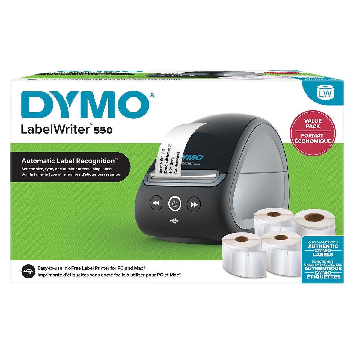 Etikettskrivare Dymo LabelWriter 550 Valuepack