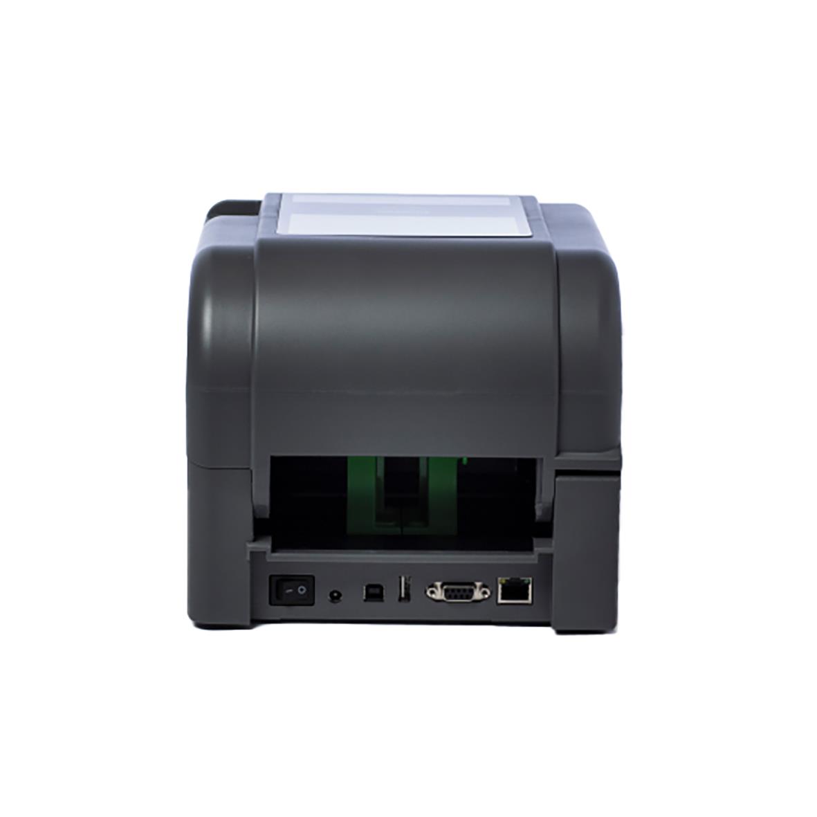 Etikettskrivare Brother TD-4420TN sett bakifrån med anslutningar