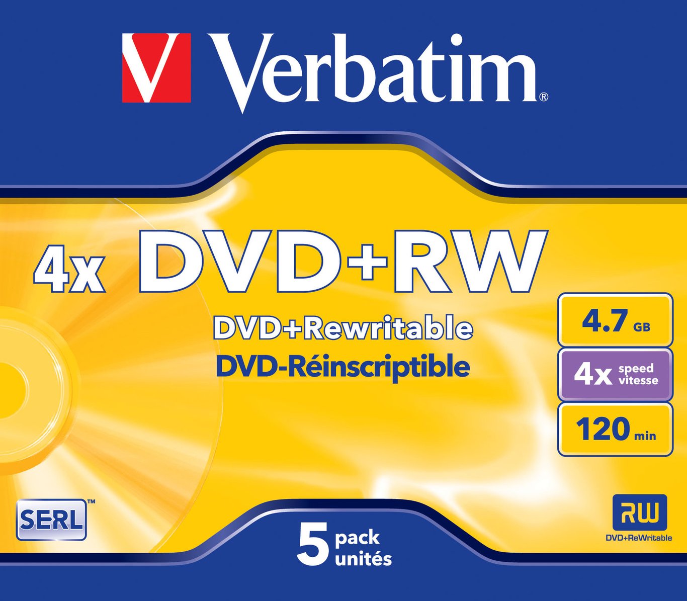 DVD+RW Verbatim 4x jewelcase 4,7 GB 36020004_2