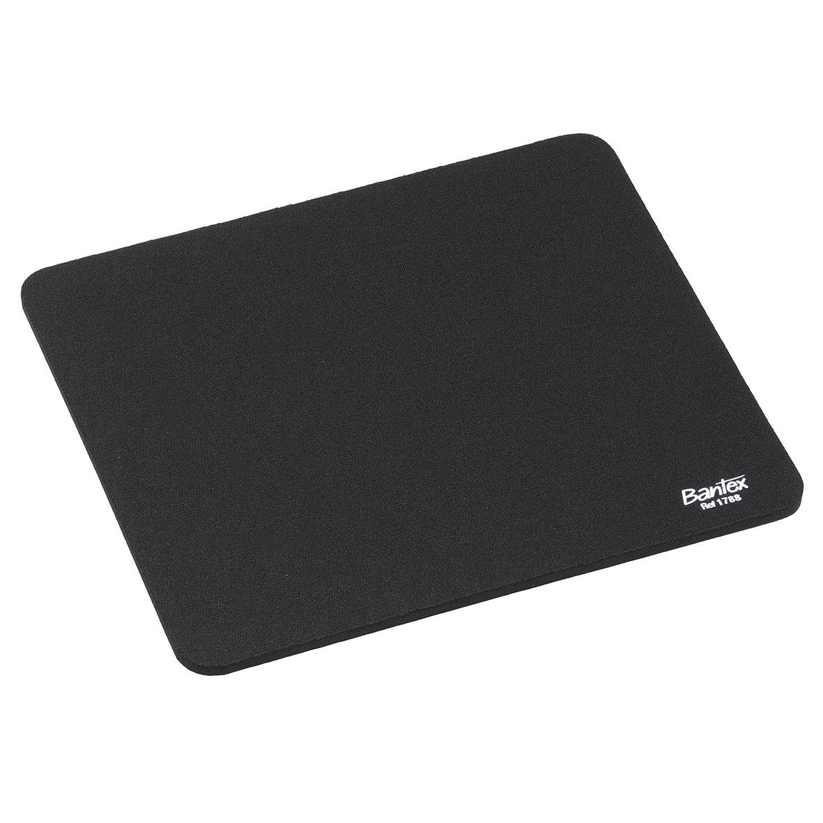 Svart musmatta Bantex 260x220mm