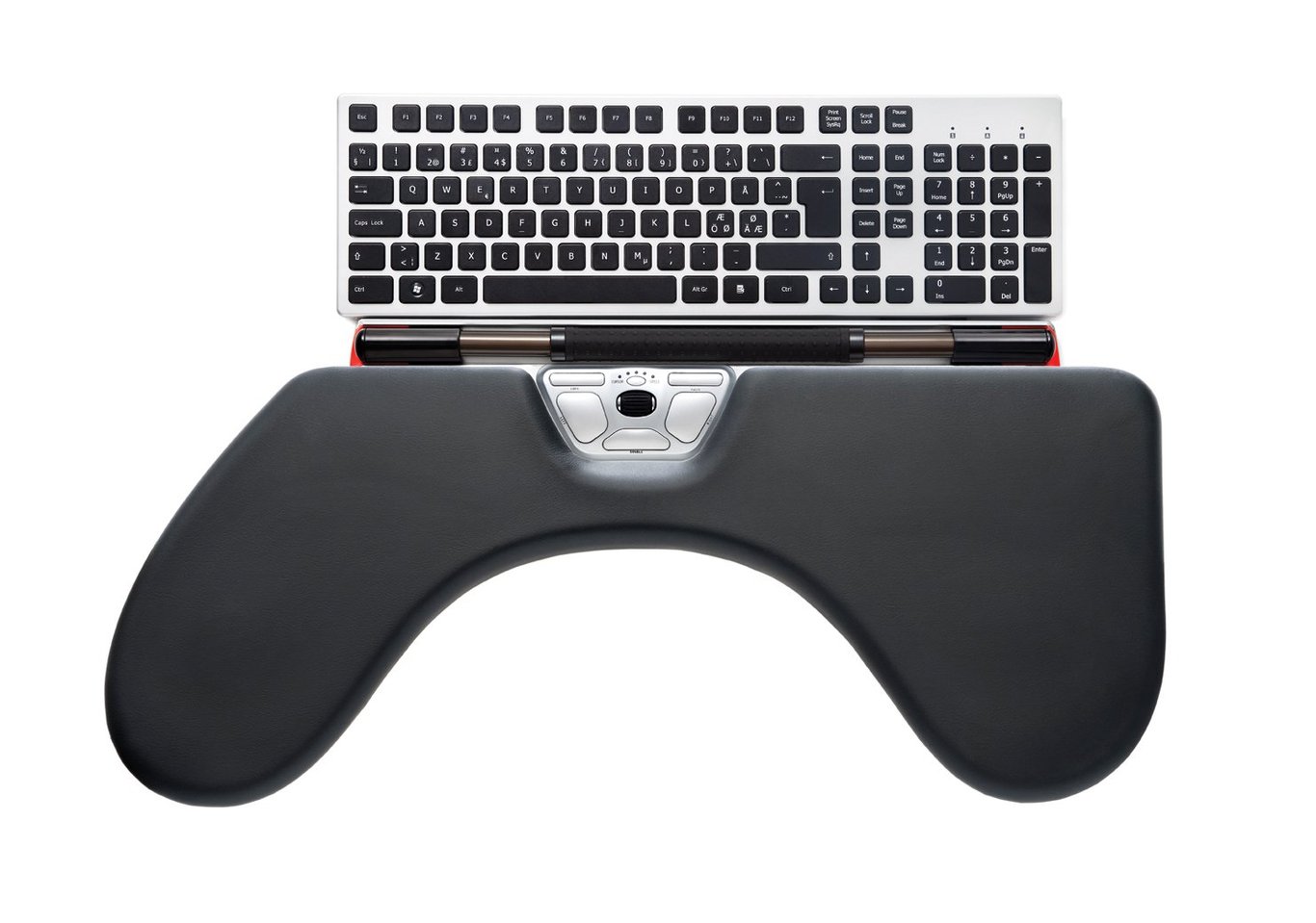 Underarmstöd för RollerMouse Red Wrist med tangentbord