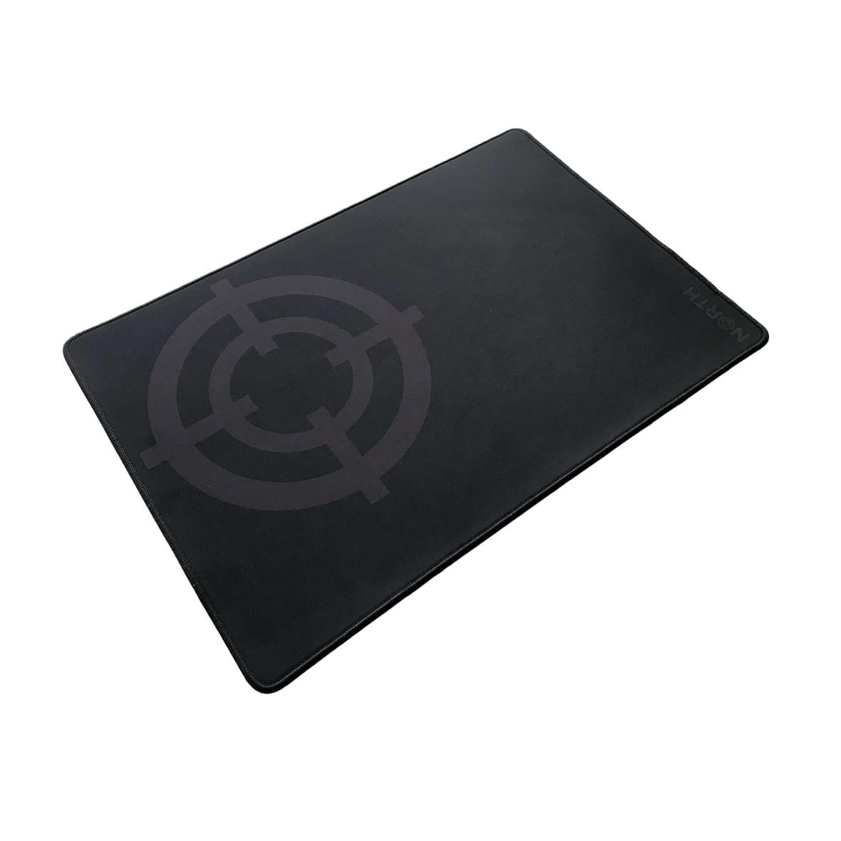 Stor svart musmatta för gaming, 500x340mm, mjuk yta för precision