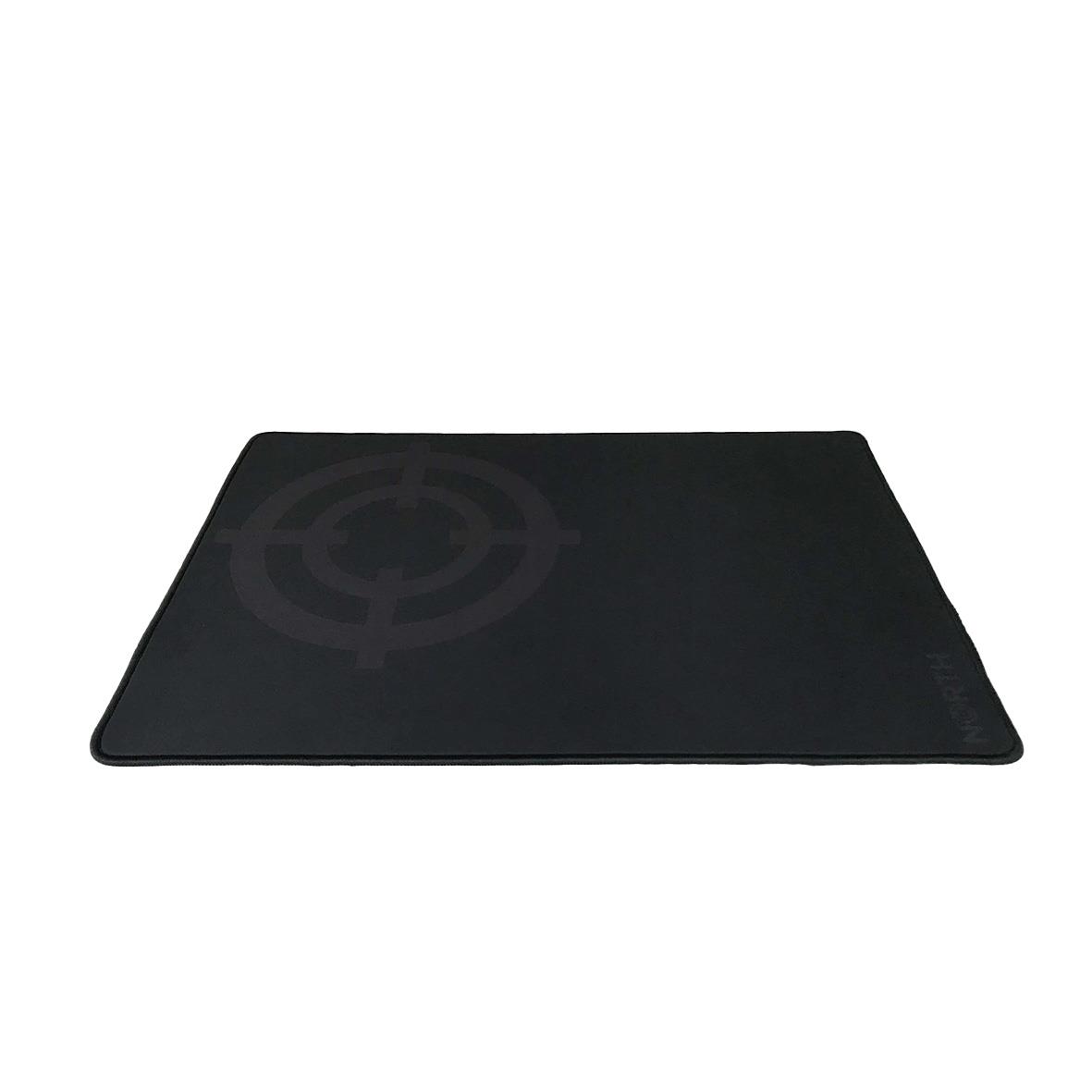 Svart gamingmusmatta i medium storlek 400x300mm med cirkulärt mönster