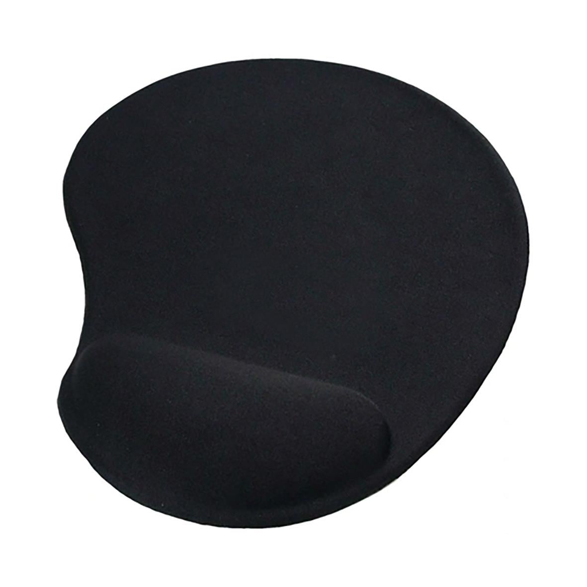 Svart ergonomisk gelmusmatta med handledsstöd