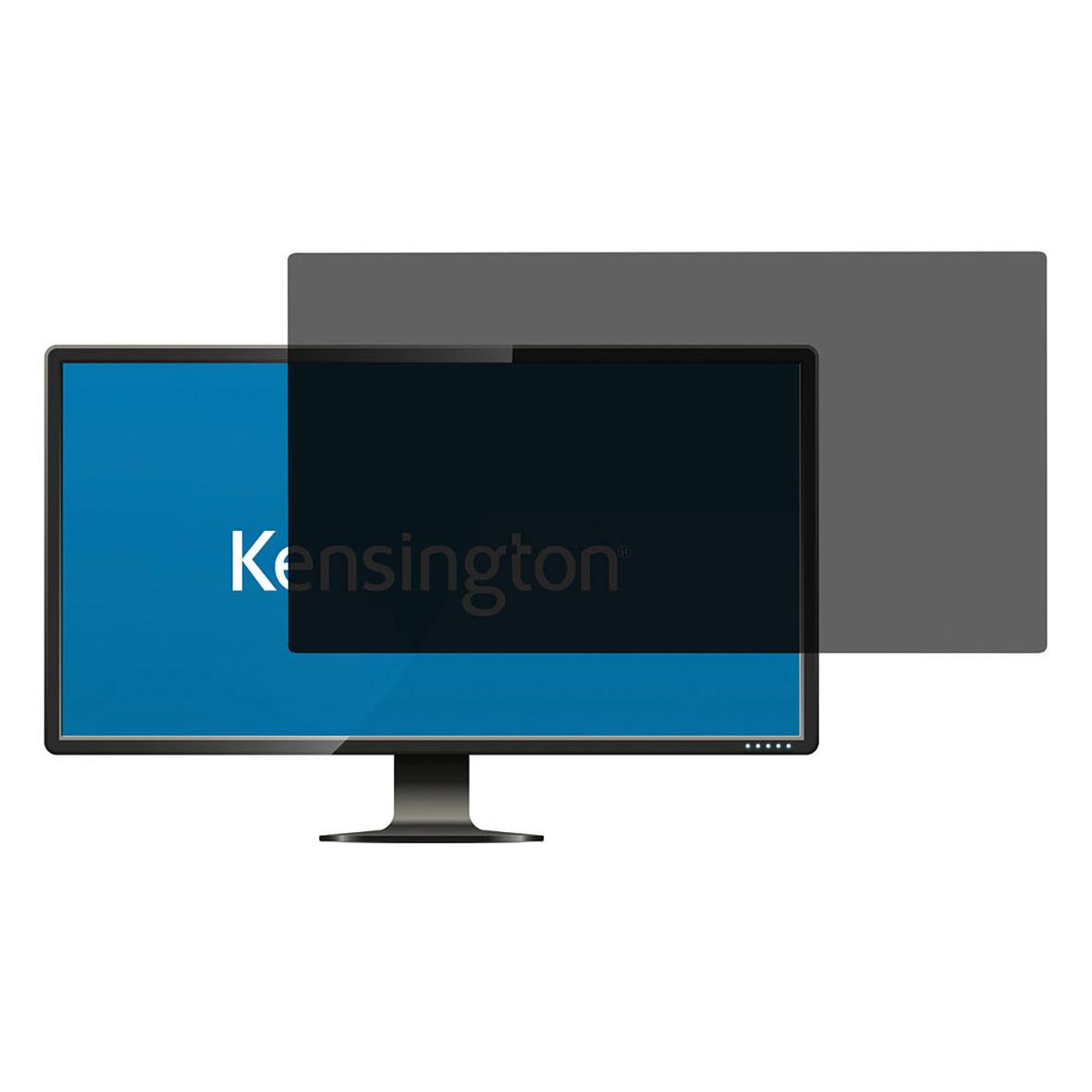 Sekretessfilter Kensington 19 tum skärm som skymmer delar av skärmen för att skydda information
