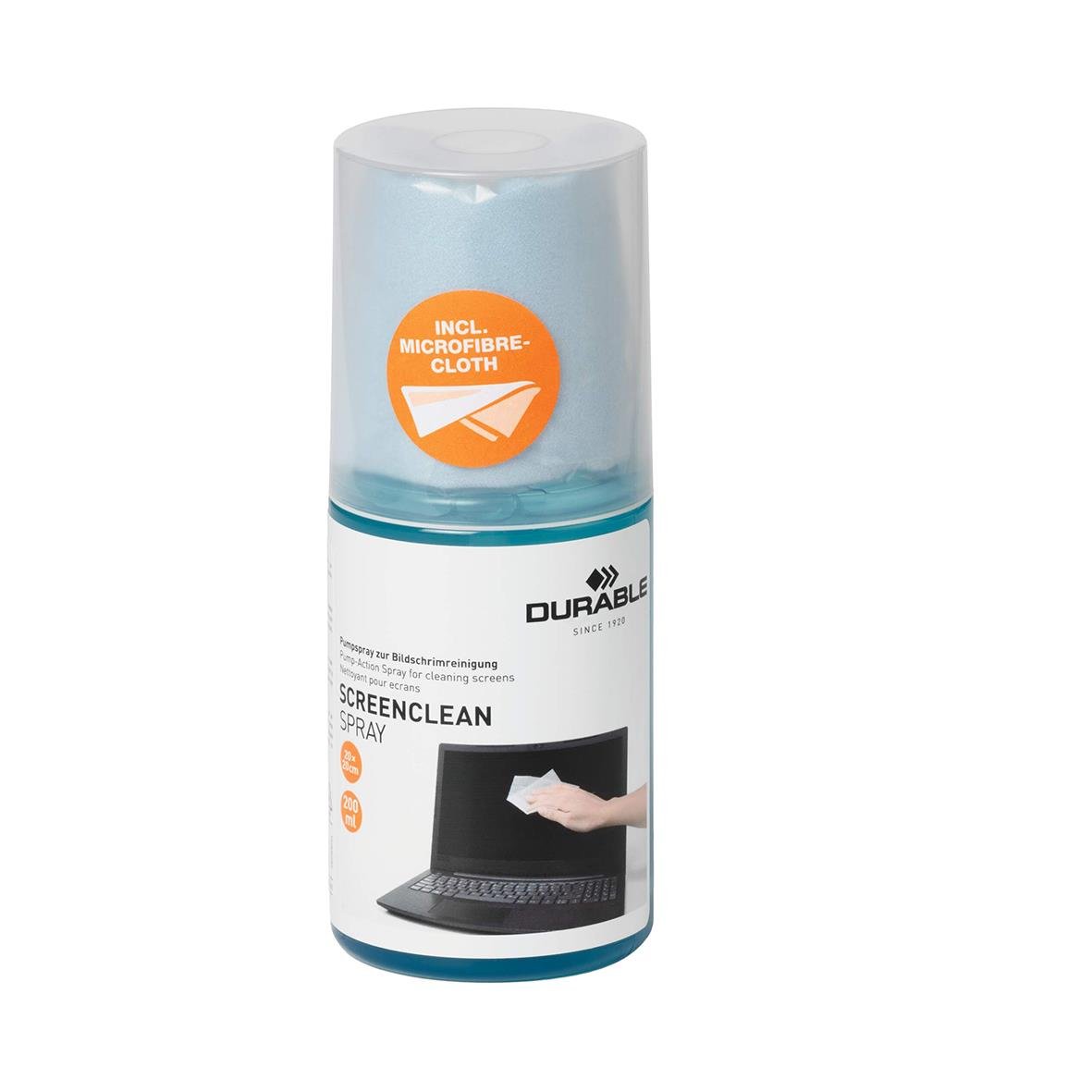 Rengöringsspray Screenclean Durable med microduk, 200ml