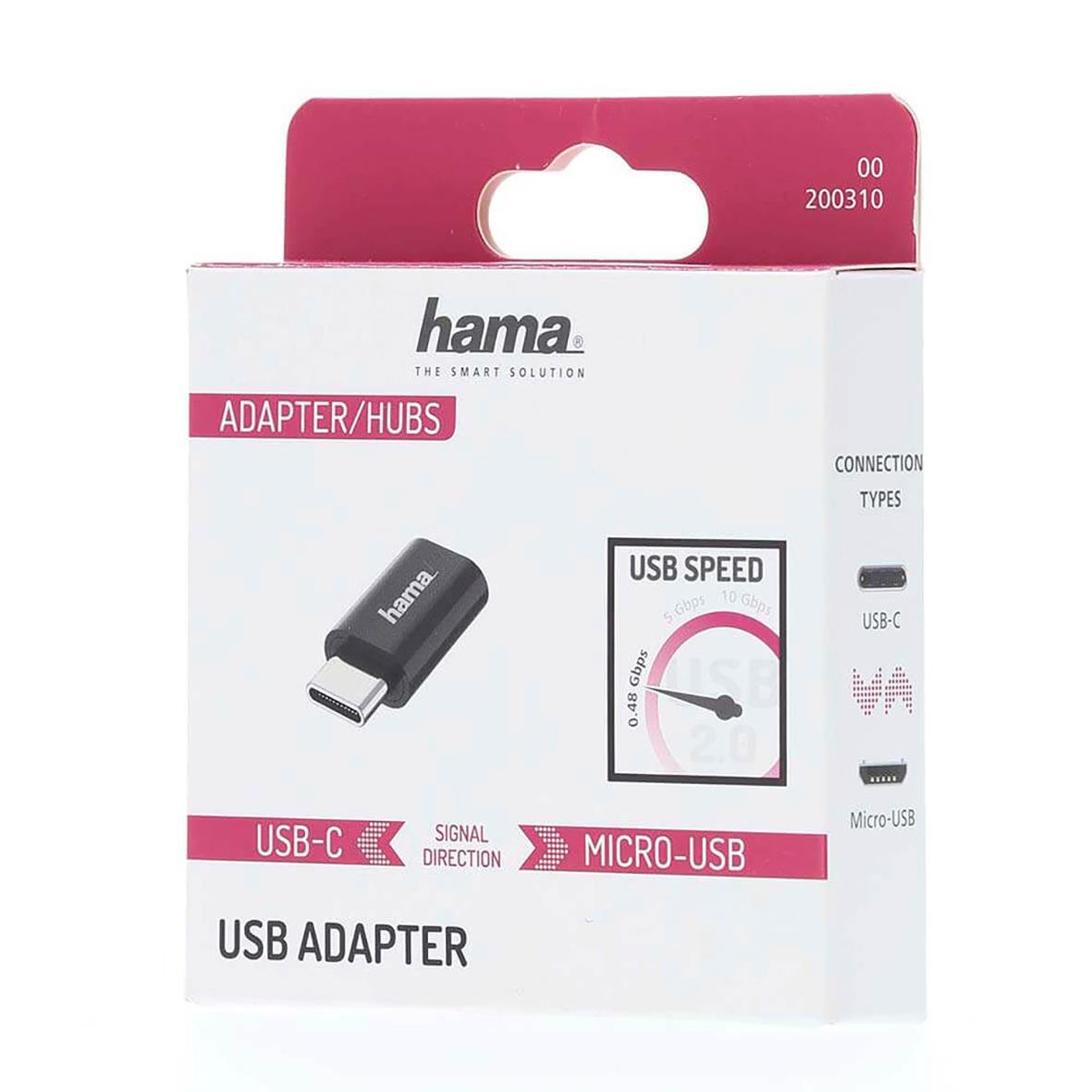 Adapter Hama USB-C till Micro USB 2,0 480 Mbps 36070622_2