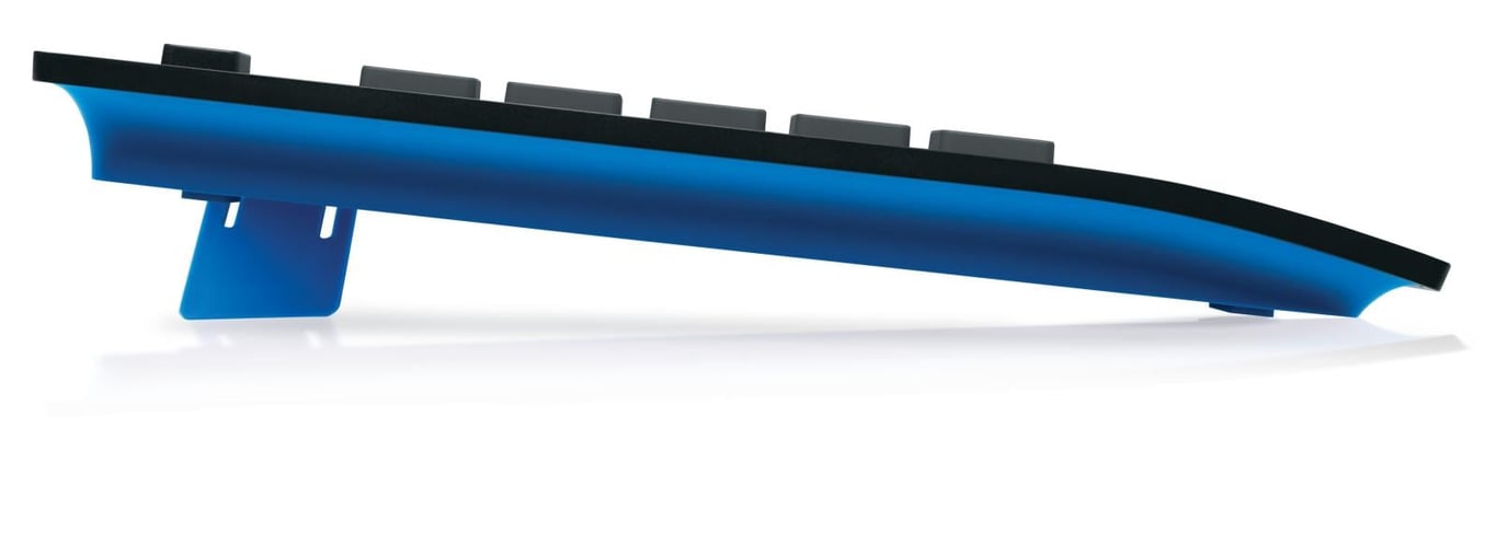 Logitech K280e företagskabelansluten tangentbord i blå färg